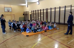 Dzielnicowy w szkole w Jajkowie